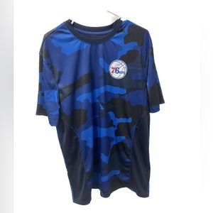 Large NBA Camouflage Seventy Sixers Shirt